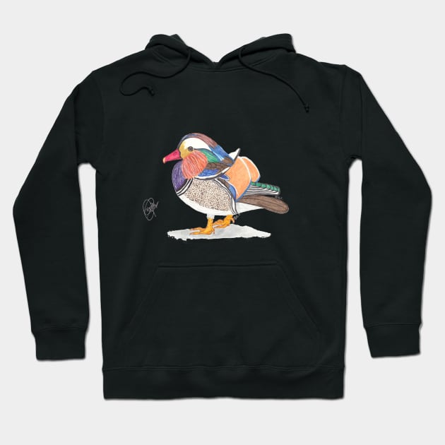 Mandarin duck Hoodie by BeritValk